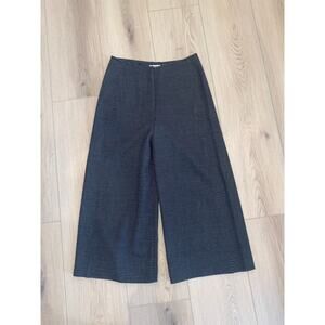 Whistles Wide Leg Pants Crop Trousers Black/White Dot Size US 6